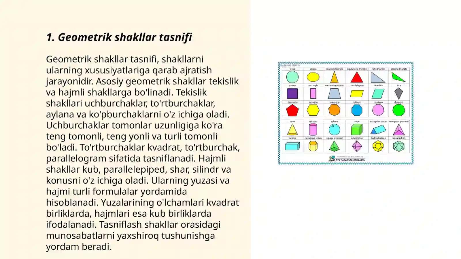 Geometrik shakllar 3