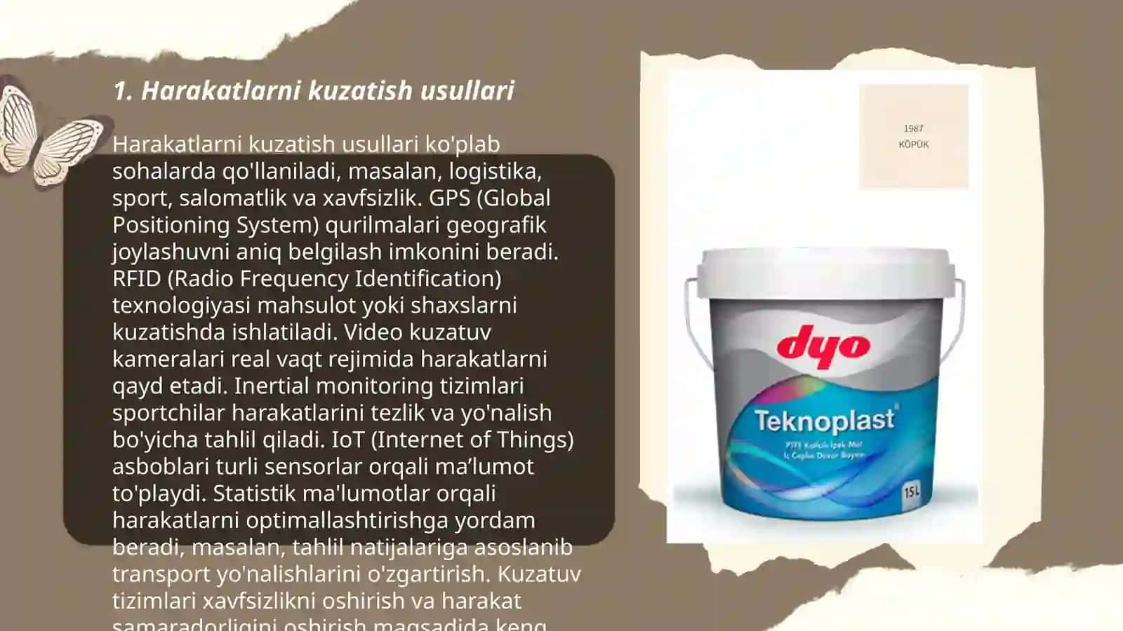 Harakatlarni kuzatish usullari 3