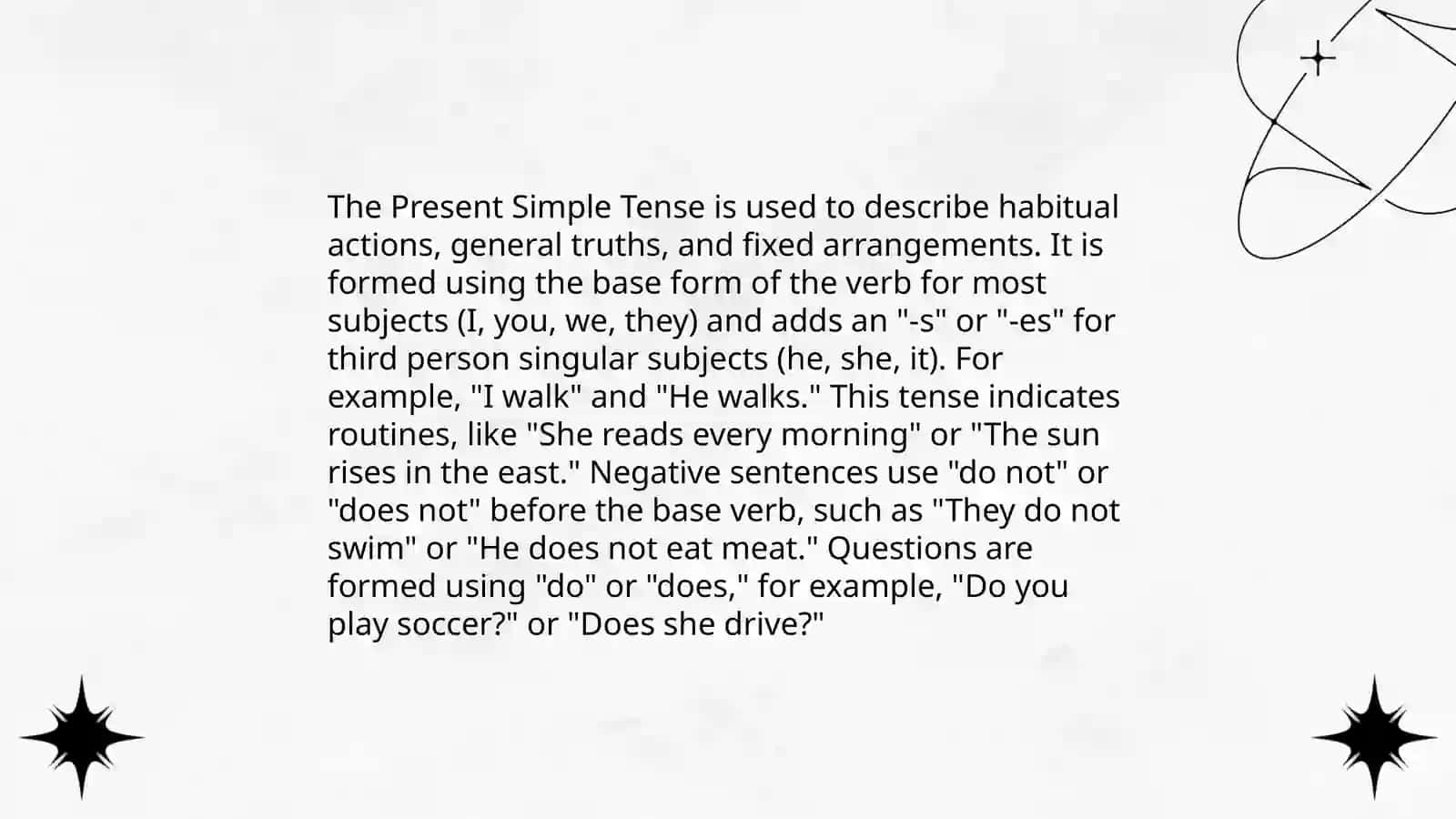 Preparing test about,,Tenses'' 3