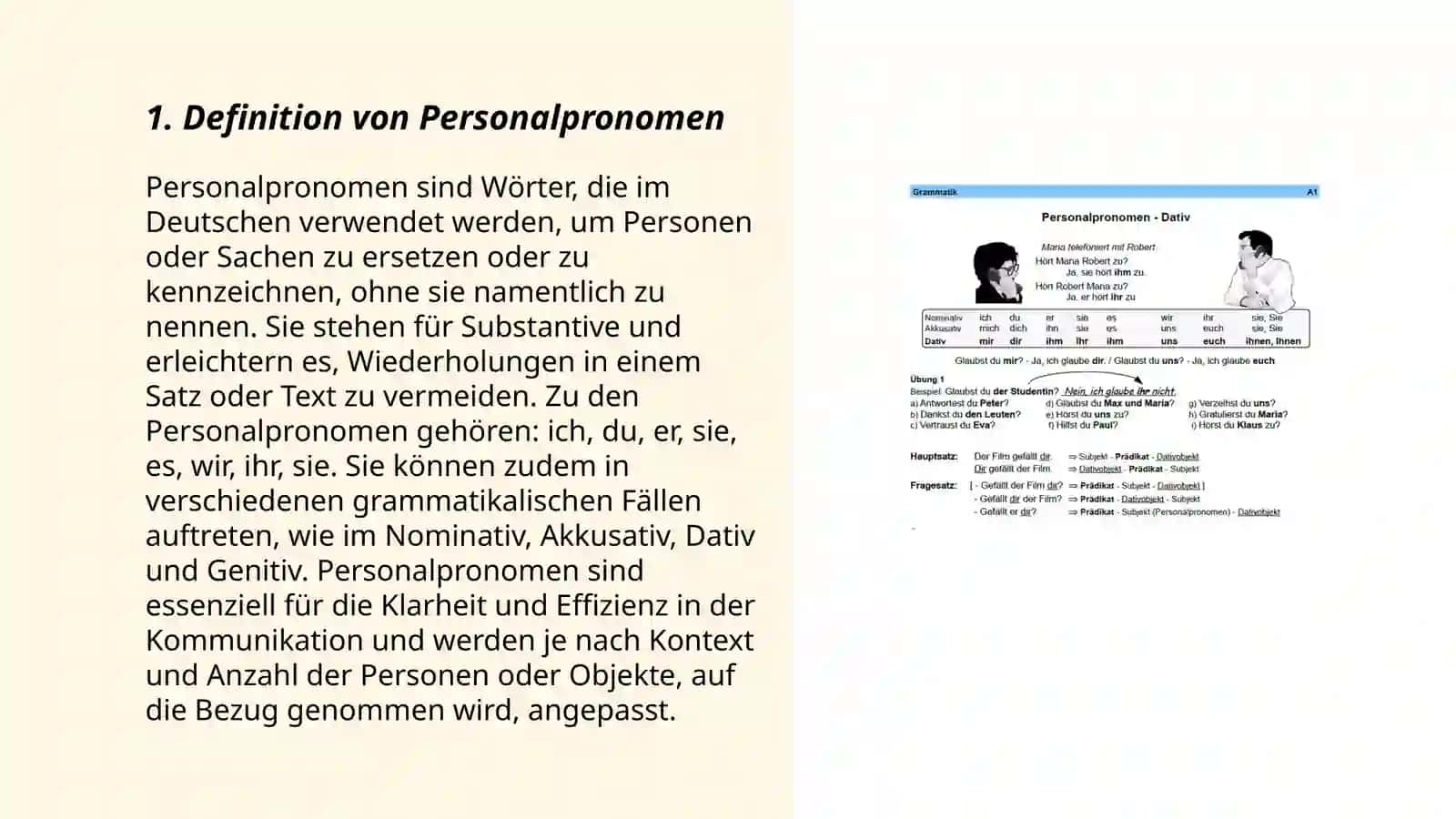 Personalpronomen 3