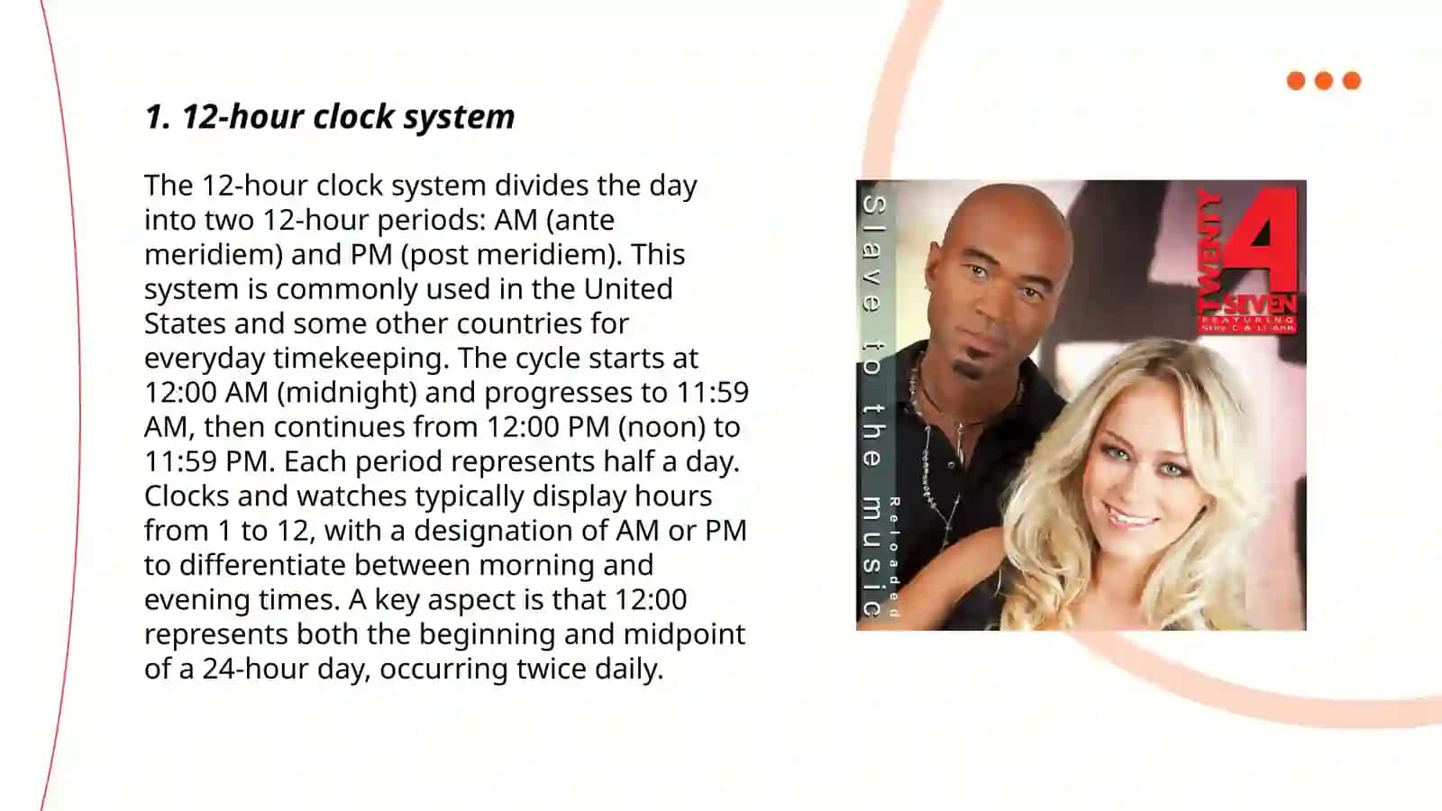 12-hour clock system 3