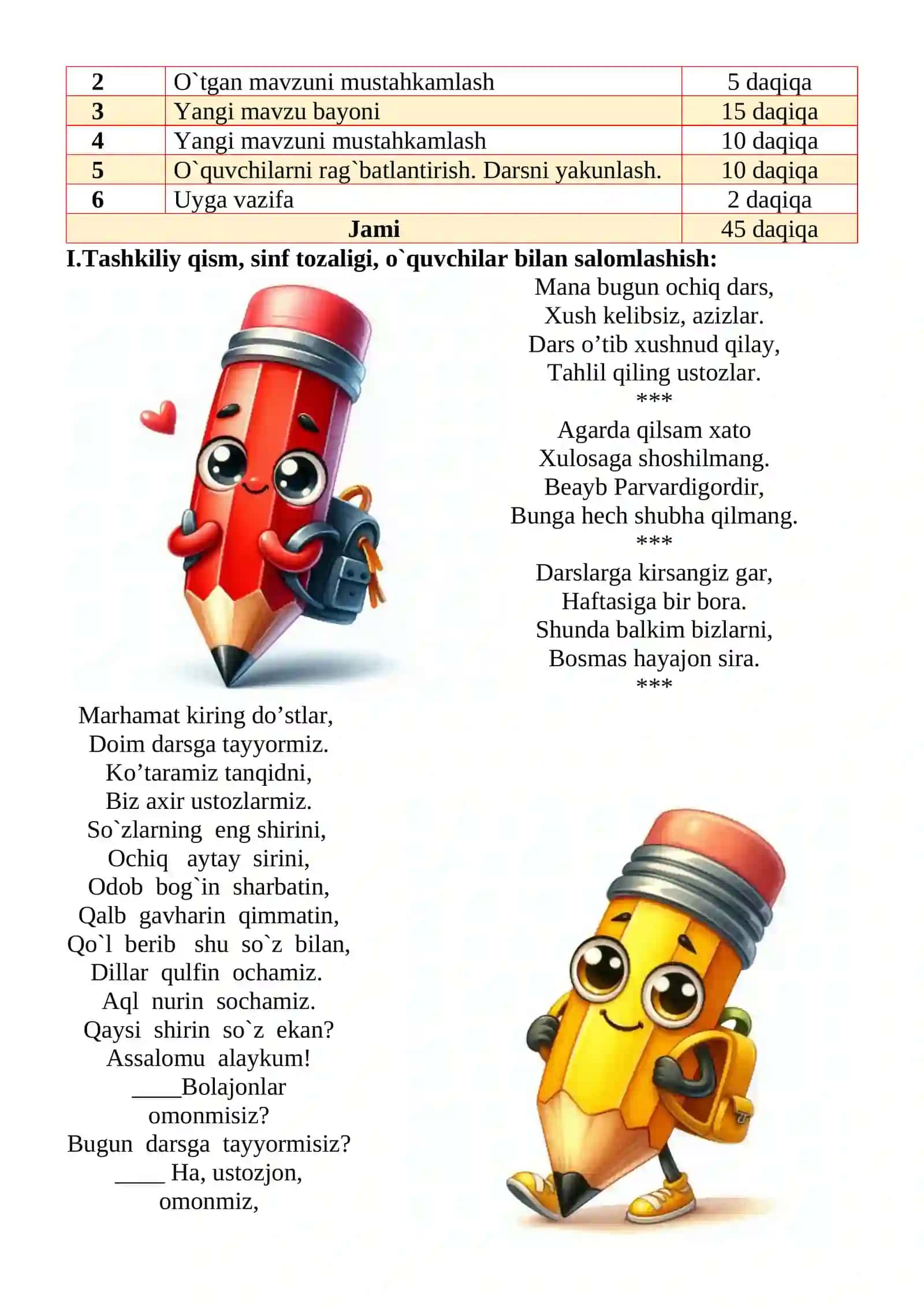 Elektr manbalari mavzusida 2-sinf O'qish fanidan dars ishlanmasi 3