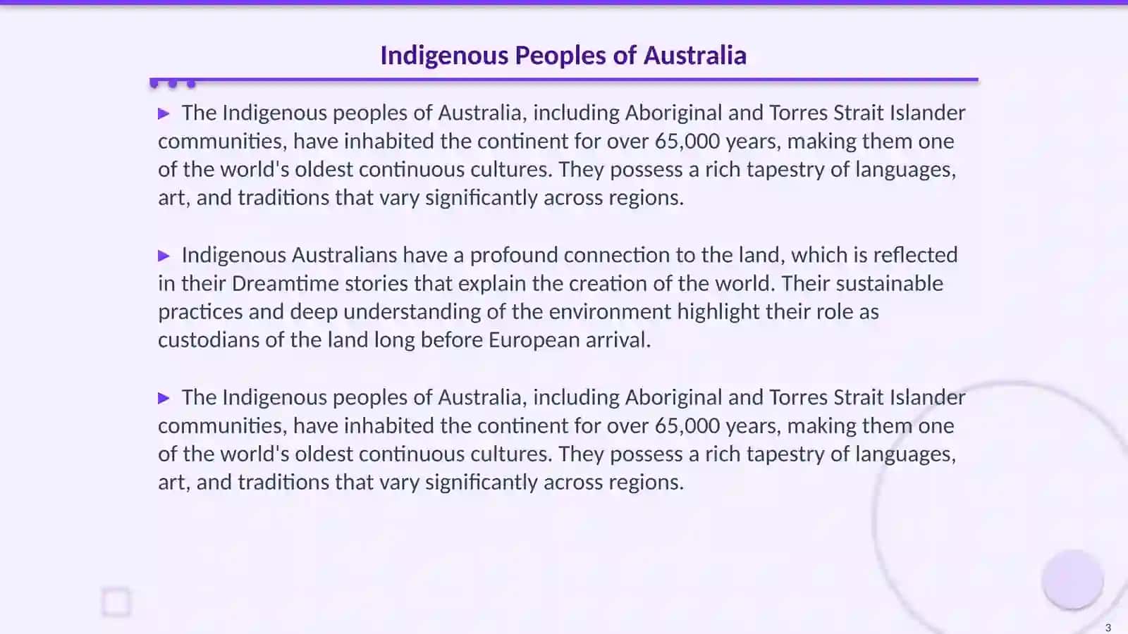 The historf of Australia 3