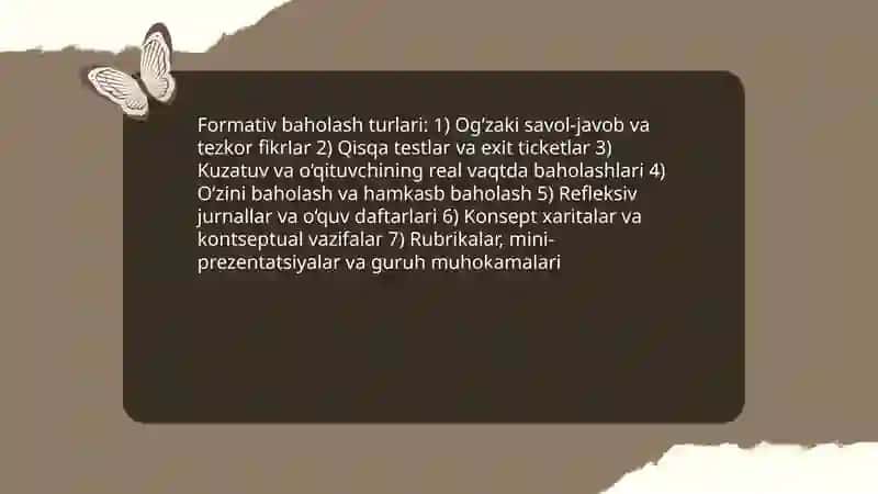 Baholash turlari va mezonlari 3