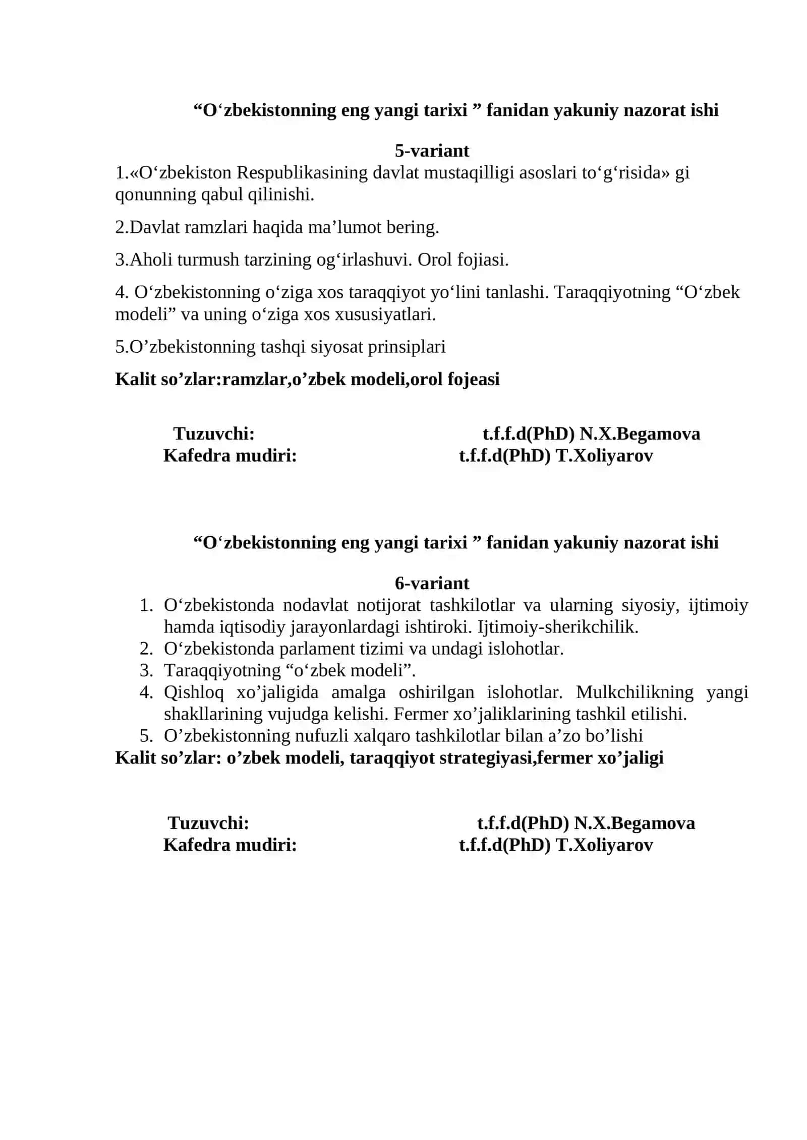 O‘zbekistonning eng yangi tarixi 3