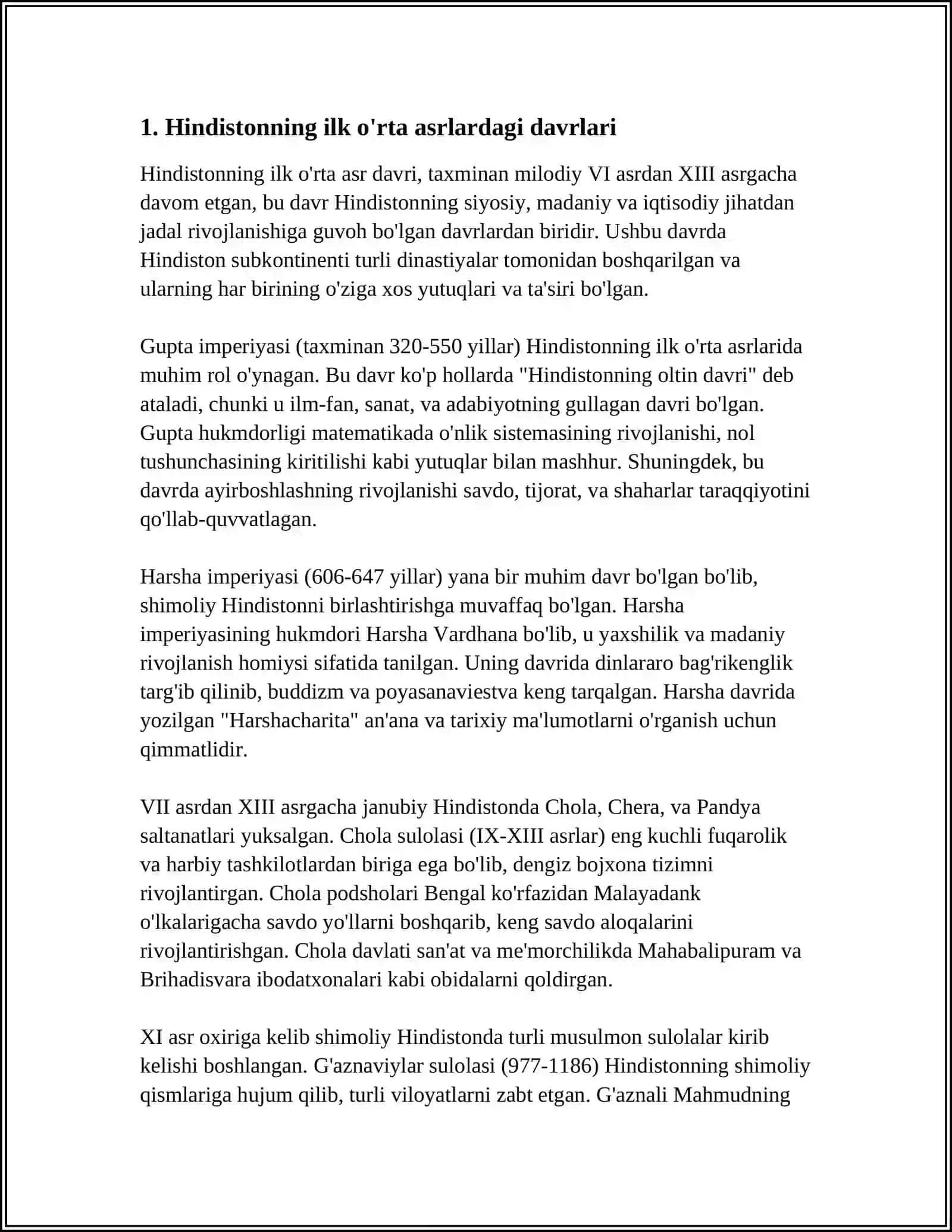 ILK O'RTA ASRLARDA HINDISTON 3