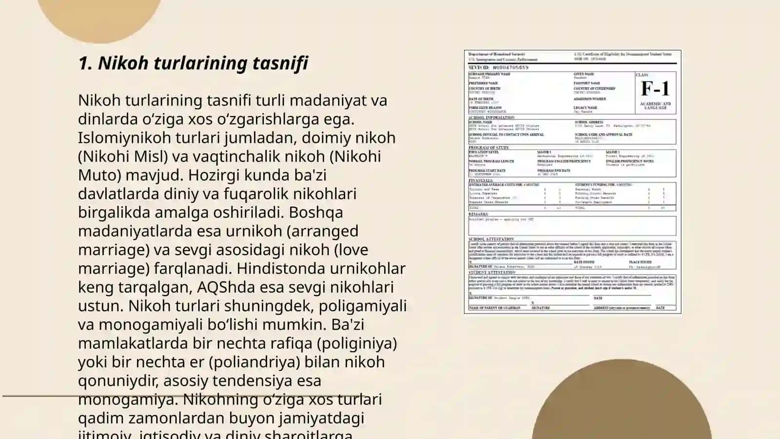 Nikoh turlarining tasnifi 3