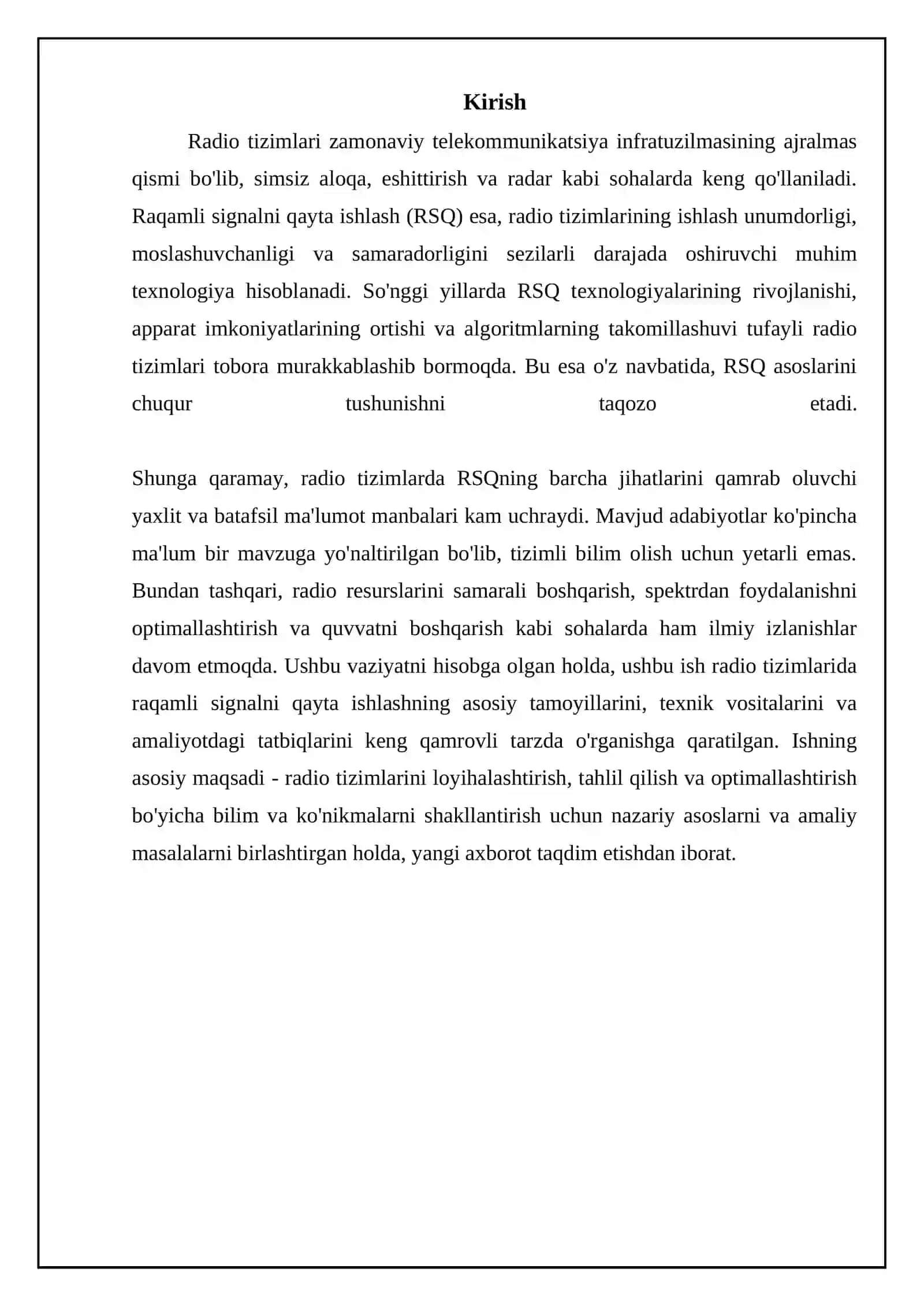 Radiotizimlarda raqamli signalni qayta ishlash asoslari 3