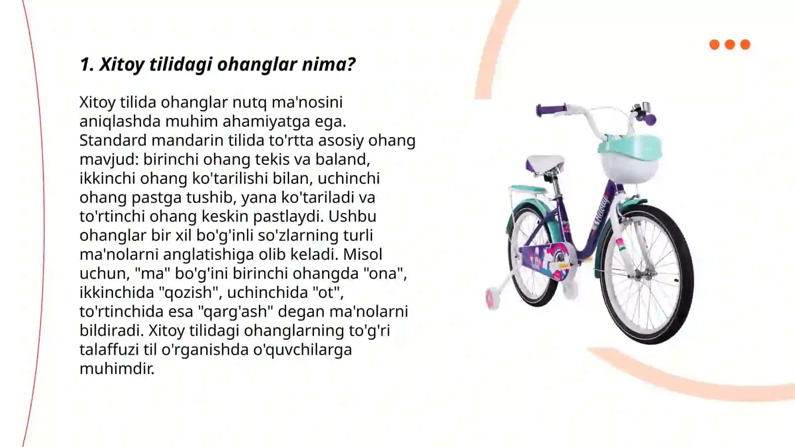 Xitoy tilida ohanglar 3