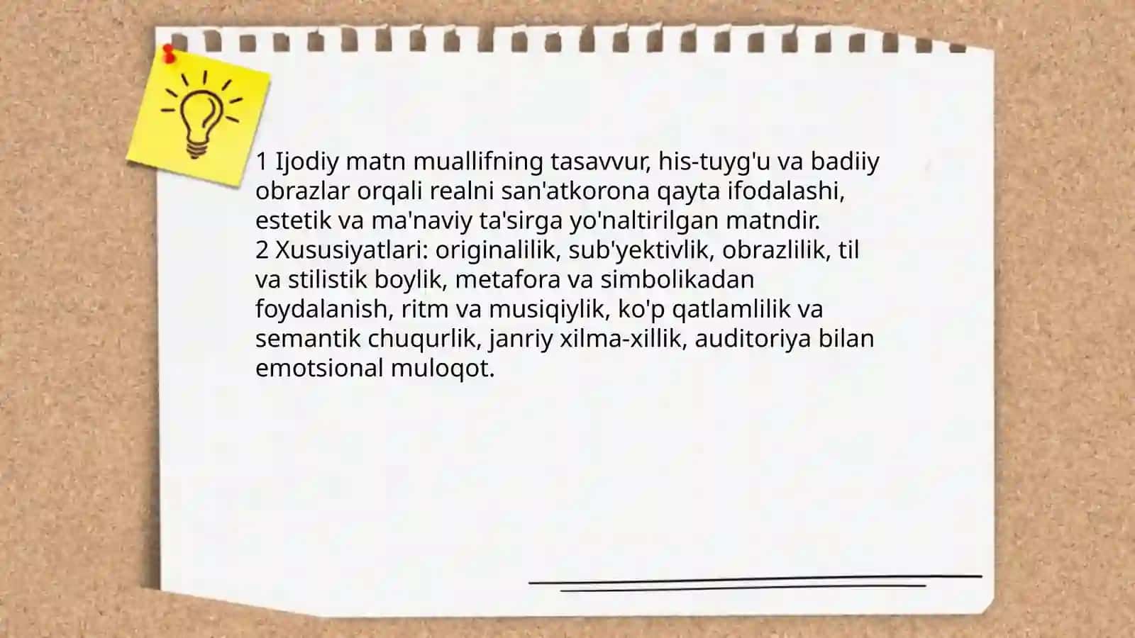 IJODIY MATN VA UNING TURLARI 3