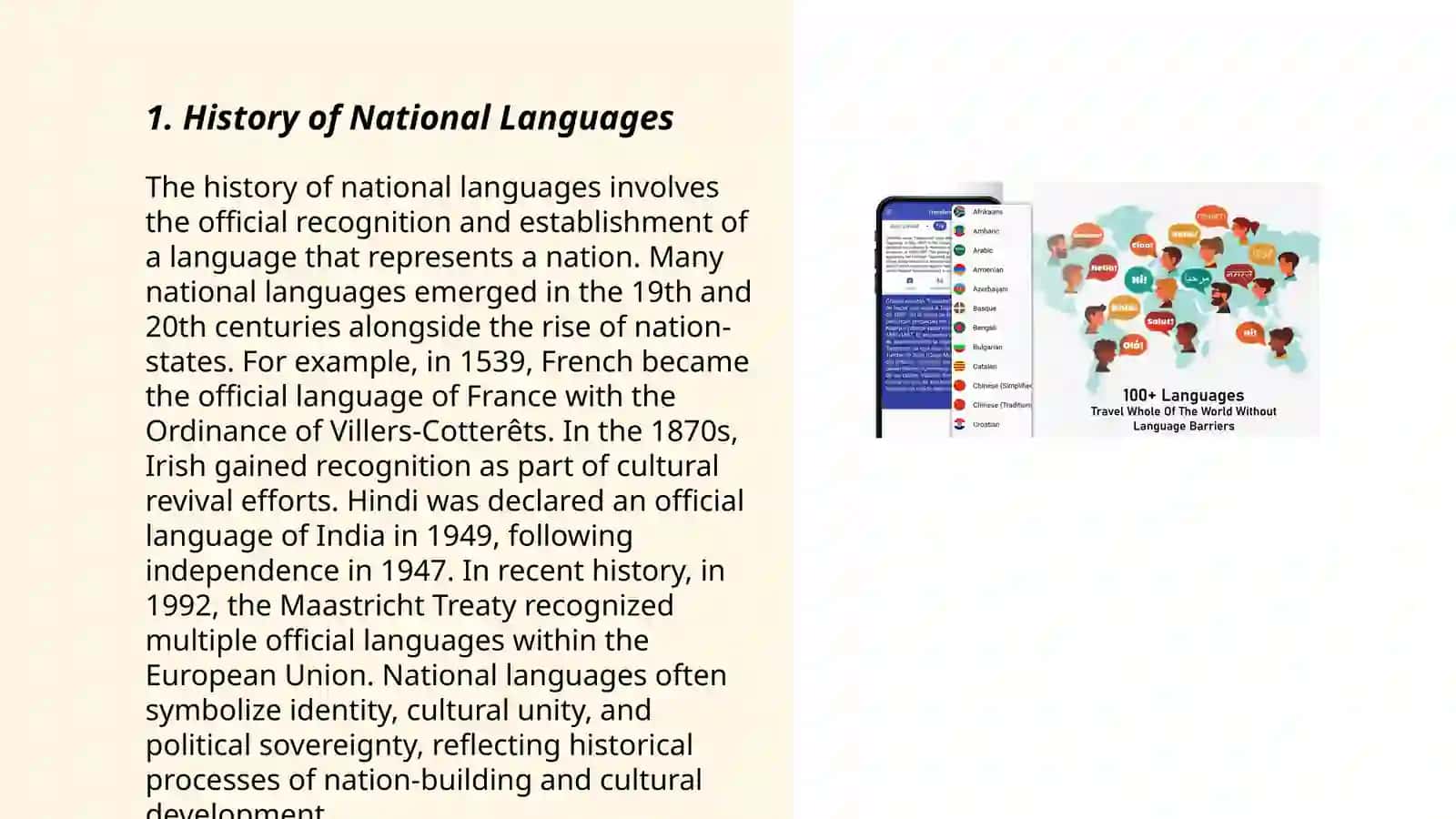 National languages 3