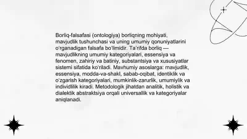 Borliq-falsafasi(Ontologiya) 3