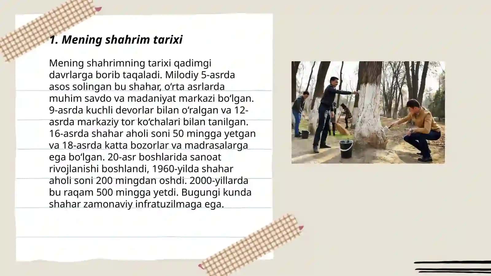 Mening shahrim tarixi 3