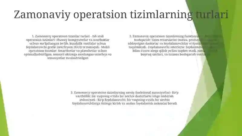 Operatsion Tizimlar 3