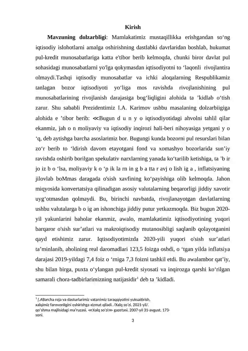 O’zbekiston Respublikasida davlat qarzi dinamikasi va tahlili 3