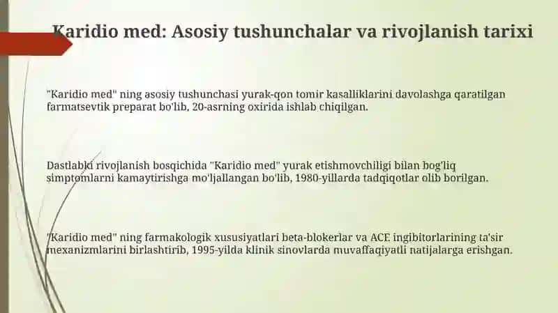 Karidio med 3