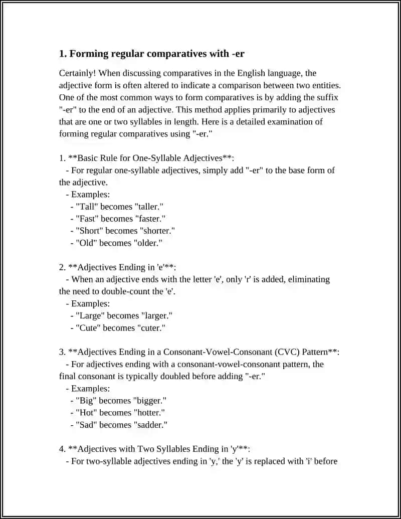 COMPARATIVE ADJECTIVES 3