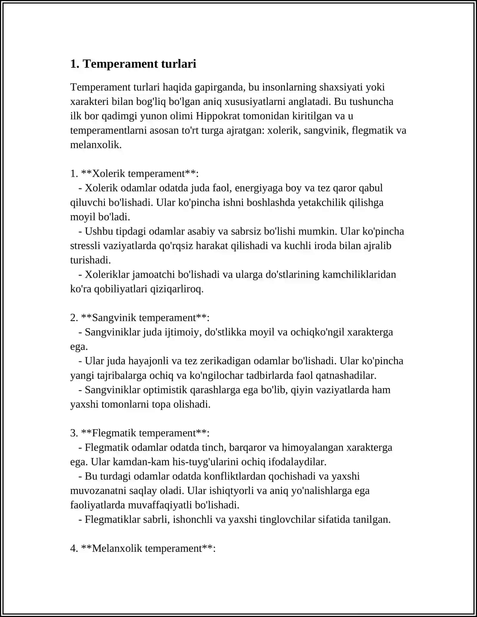 TEMPERAMENT 3