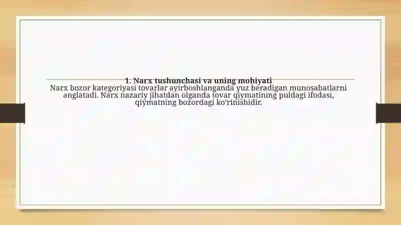 Narx va narx siyosati 3