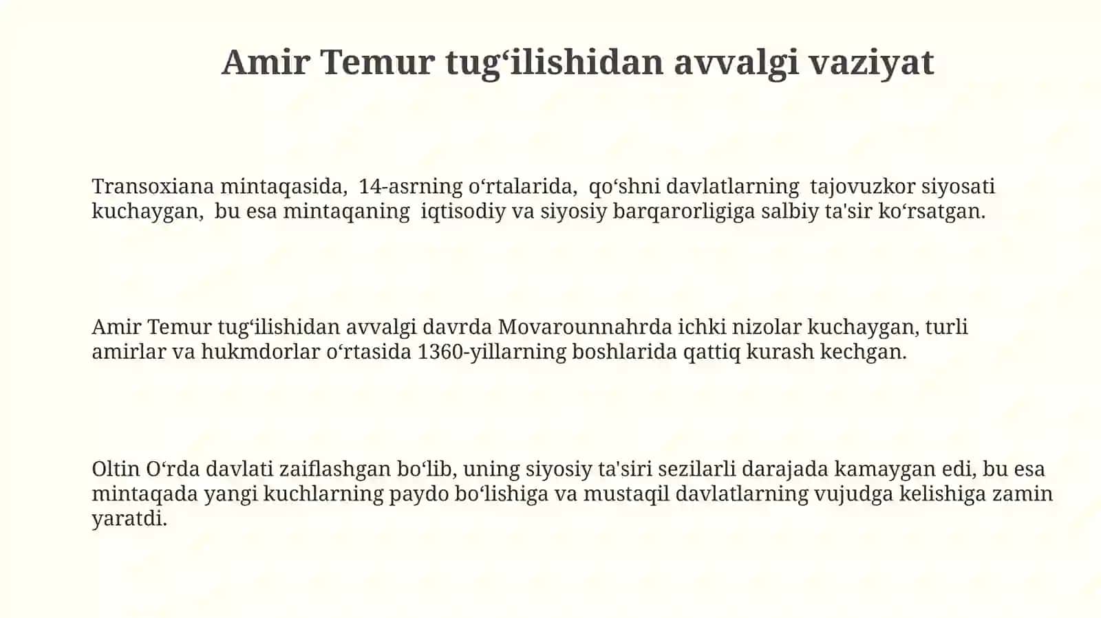 Amir Temur -buyukdavlatarbobi 3