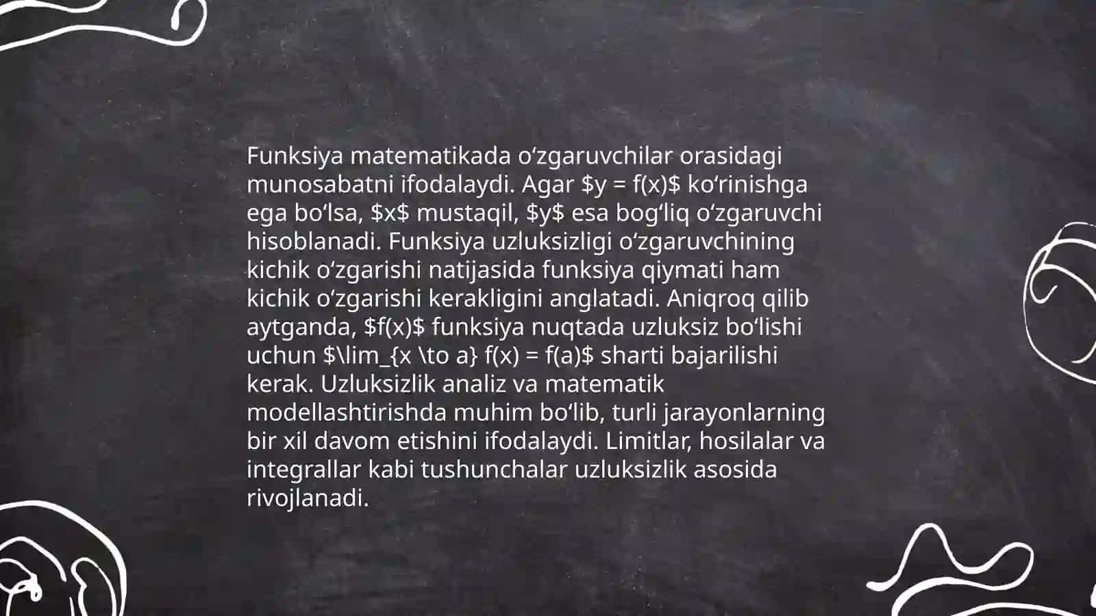 Funksiyani uzluksizlikka tekshirish 3