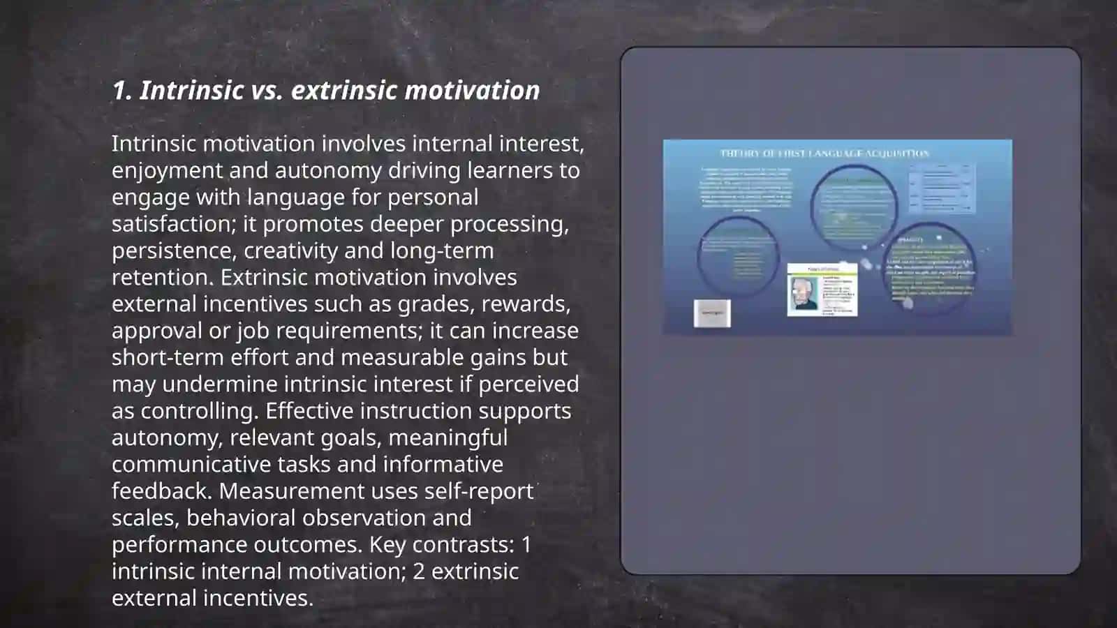 Psychological Factors in language acquisition 3