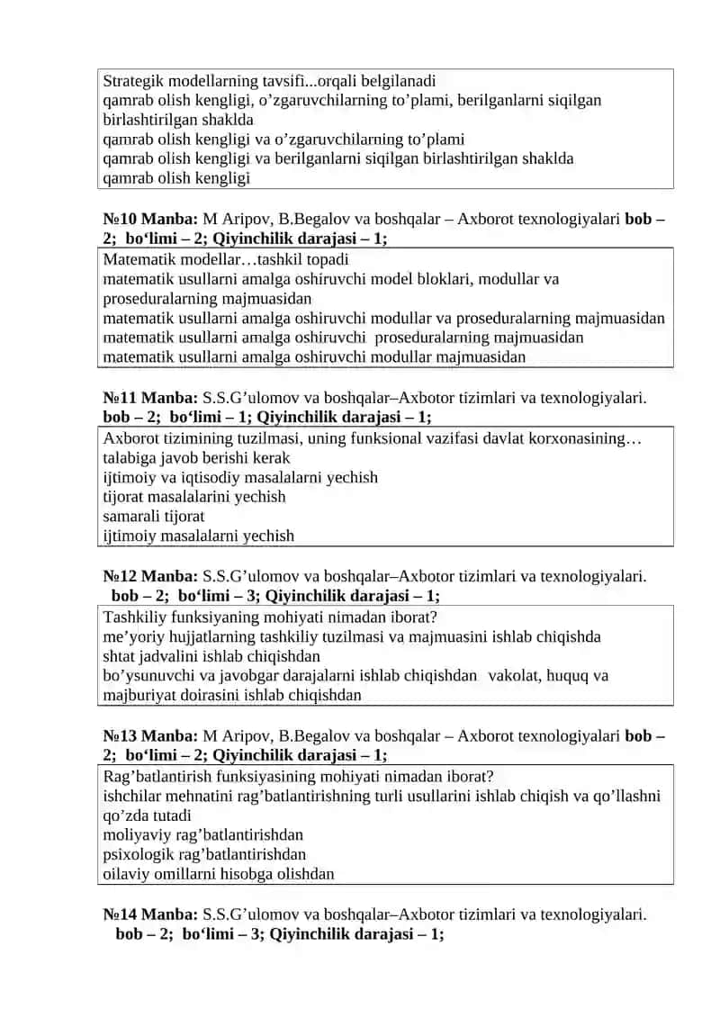 Informatika o‘qitish metodikasi 3