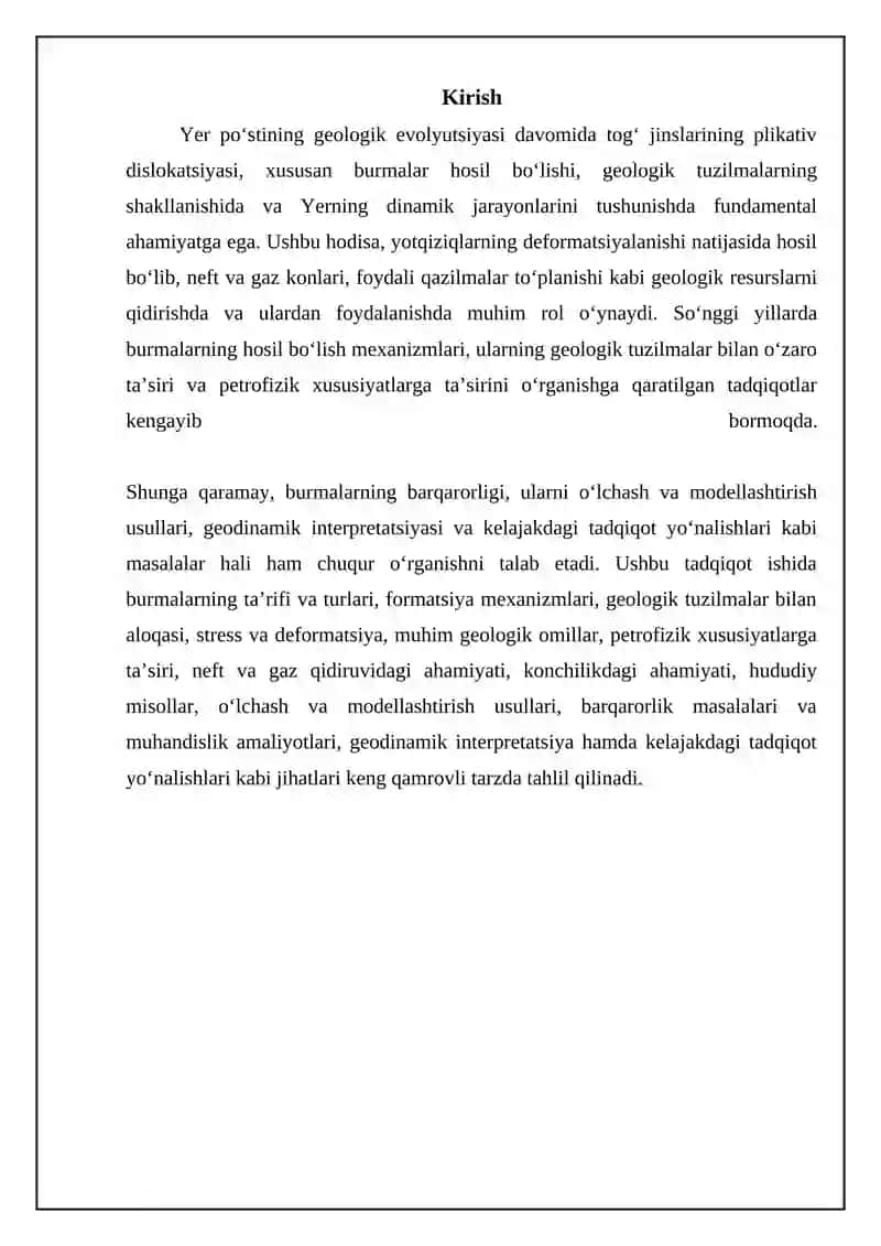 Tog jinslarning burmalar shaklida yotishi(plikativ dislokatsiya) 3