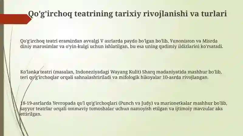 Teatr yaratish usullari 3