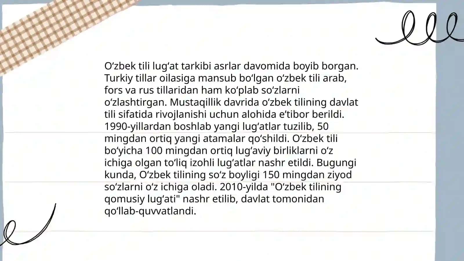 Oʻzbek tili lugʻati 3