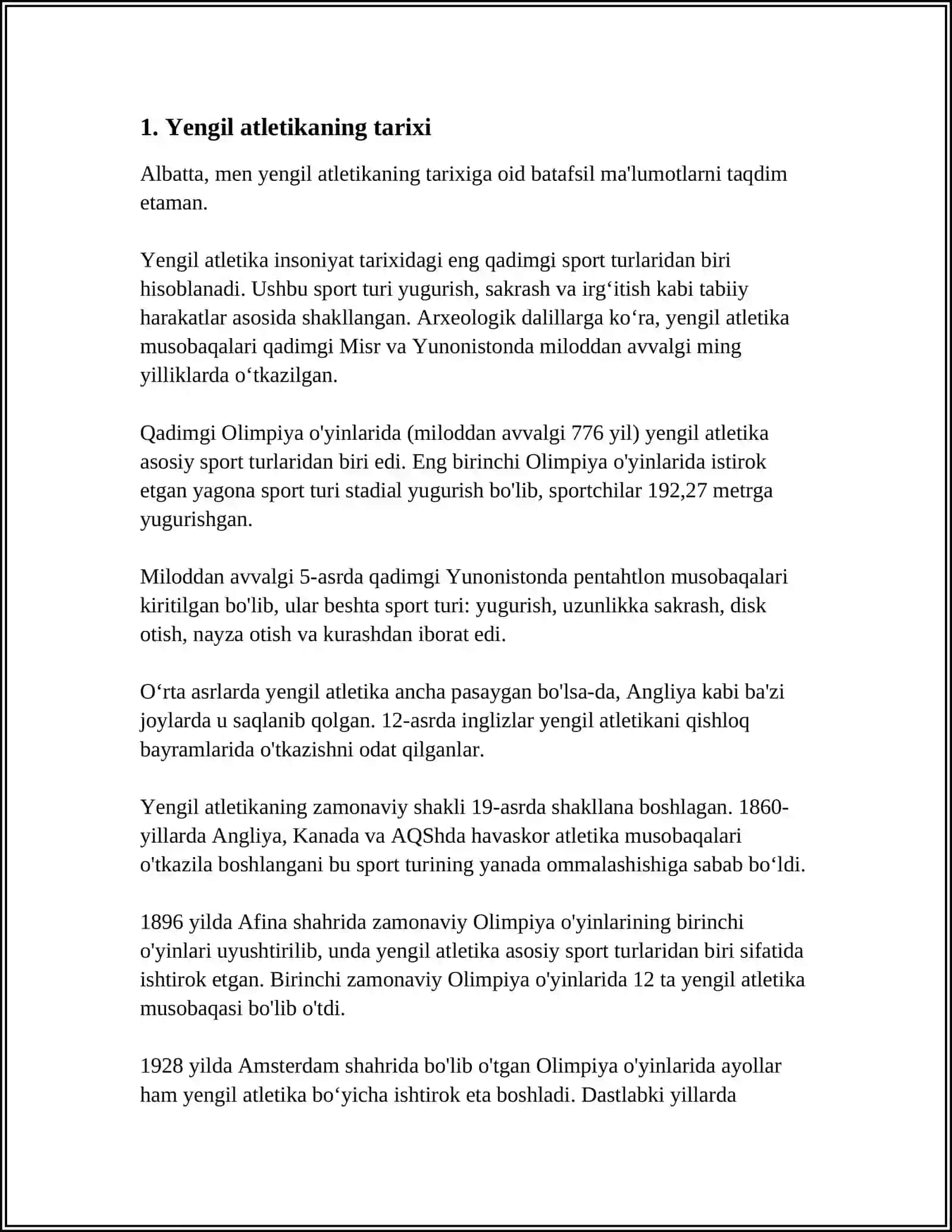 YENGIL ATLETIKA VA UNING TURLARI 3