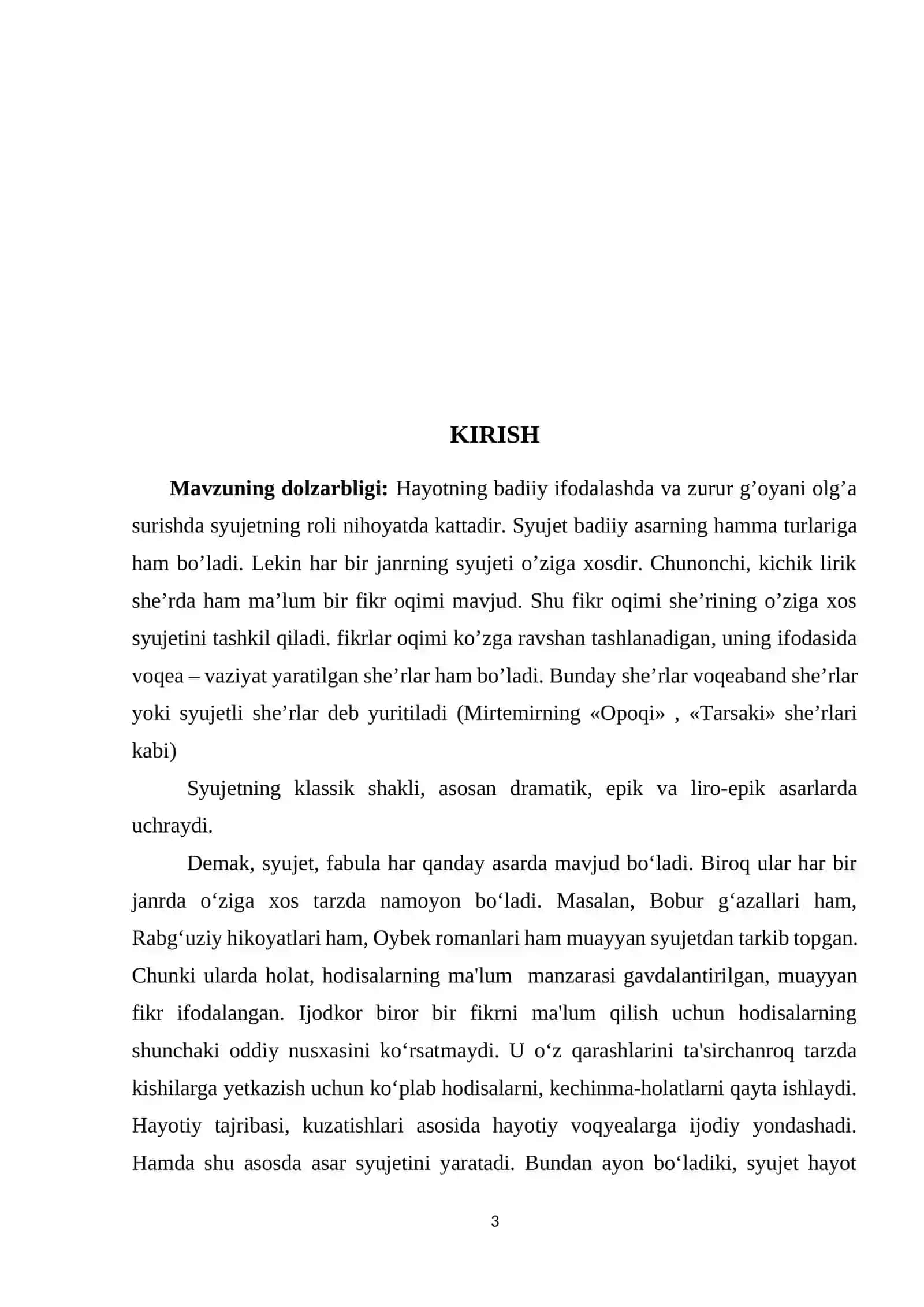 Syujet funksiyalari, turlari, komponentlari. 3