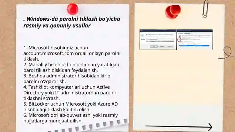 Windows OT-da foydalanuvchi parolini buzish 3