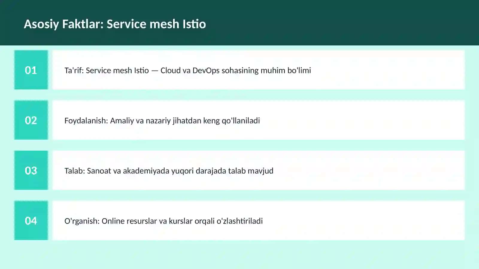 Service mesh Istio 3