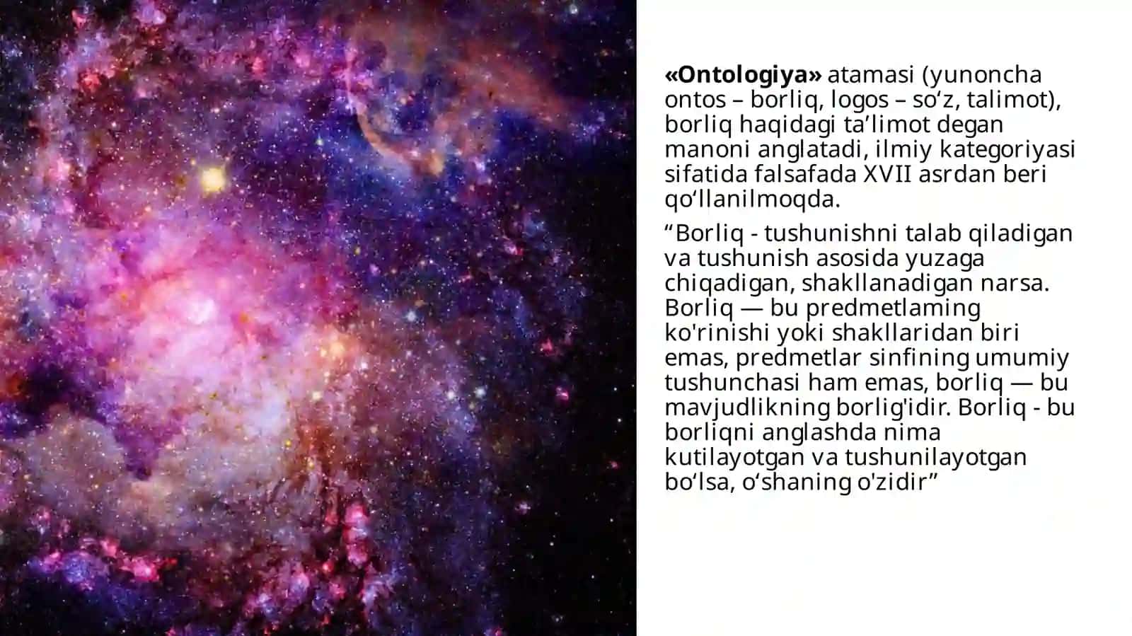 Borliq (ontologiya) va rivojlanish falsafasi 3