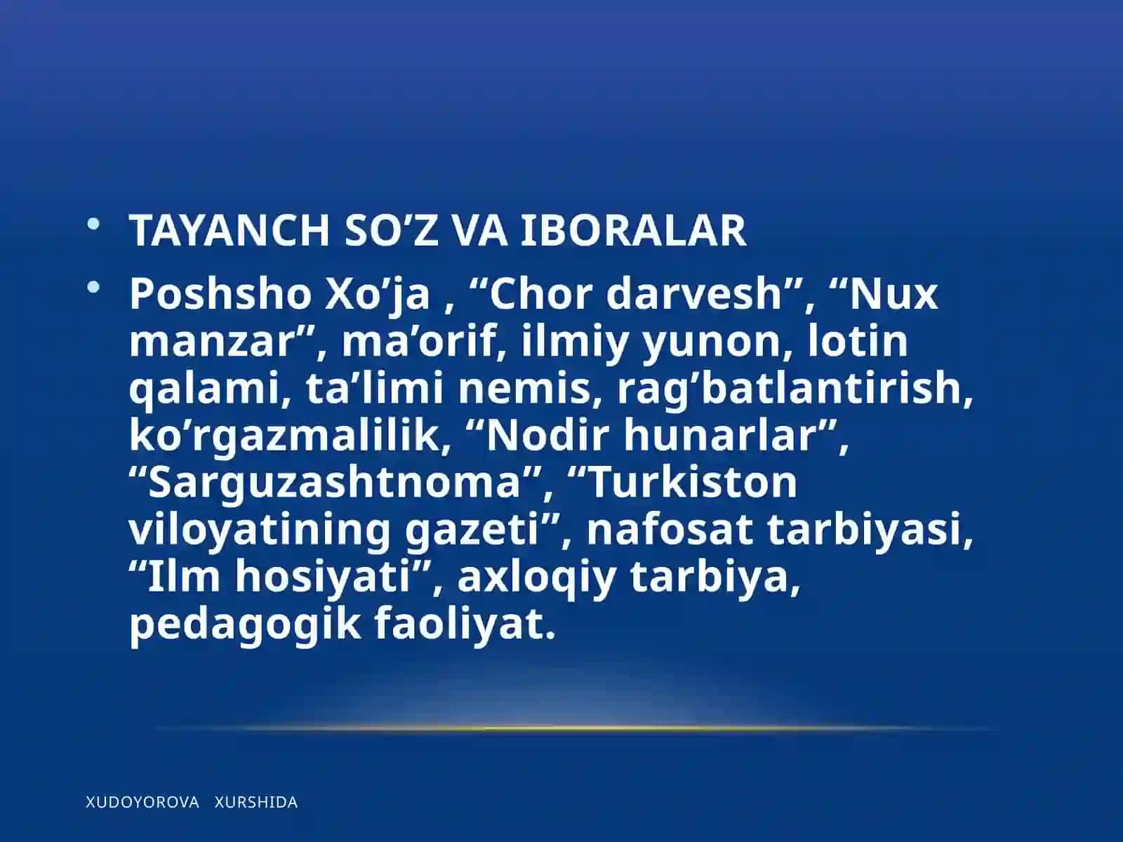 Xudoyorova Xurshida 3