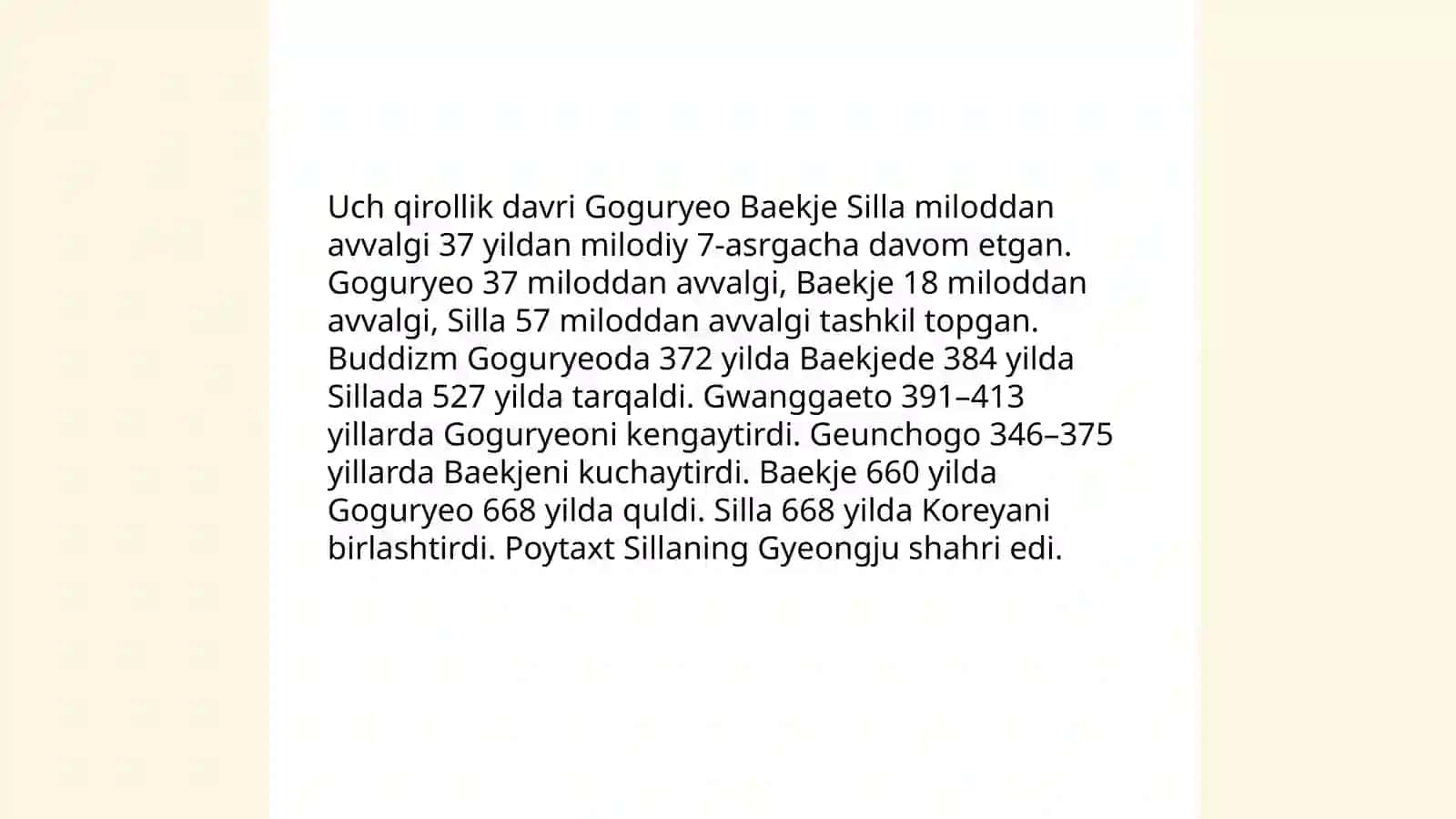 Koreya o'rta asrlarda 3
