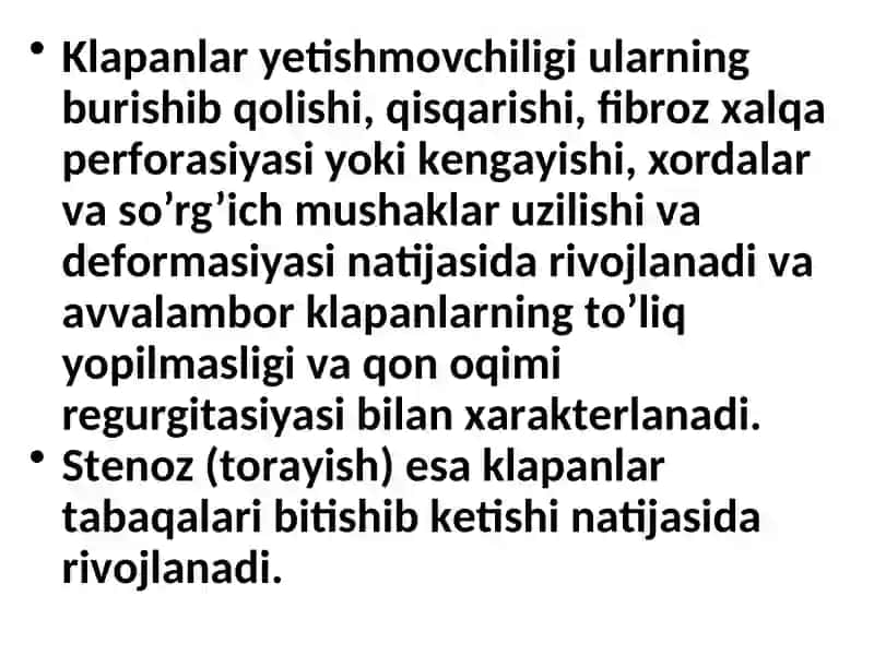 Yurak orttirilgan nuqsonlari 3