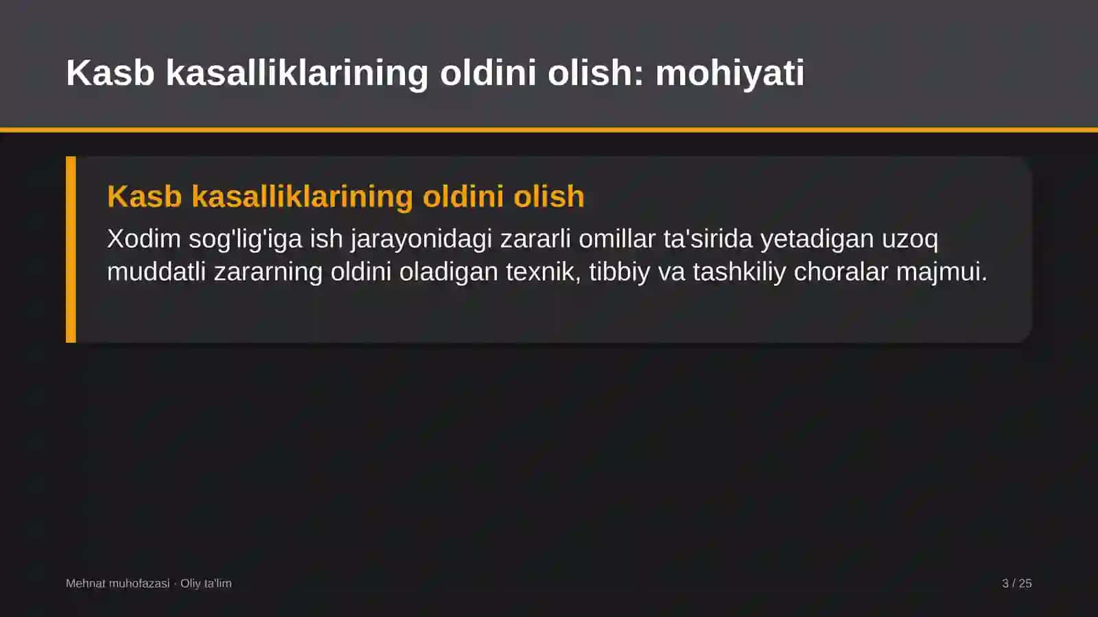 Yog'-moy sanoatida kasb kasalliklarining oldini olish 3