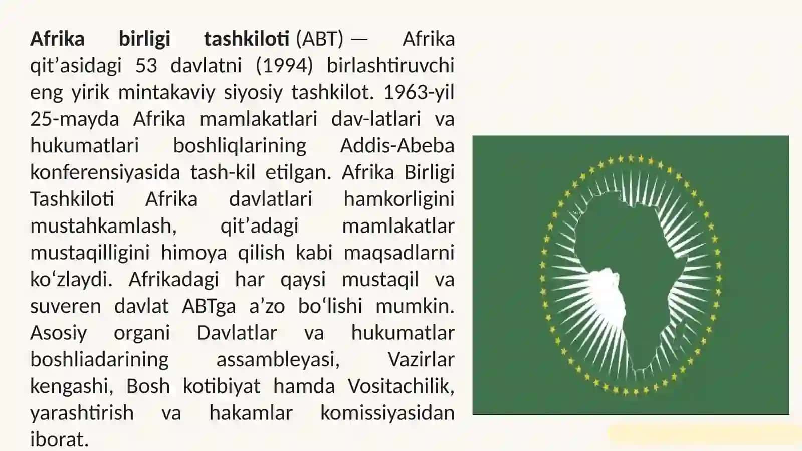 Afrika Birdamlik Tashkiloti 3