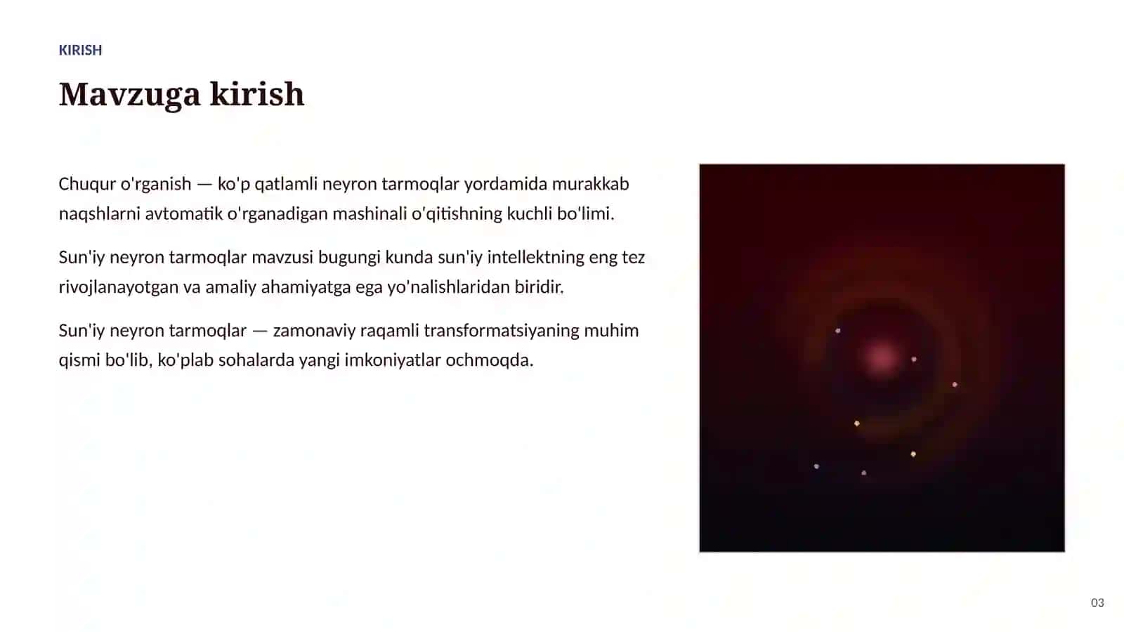 SUN'IY INTELLEKT • CHUQUR O'RGANISH 3