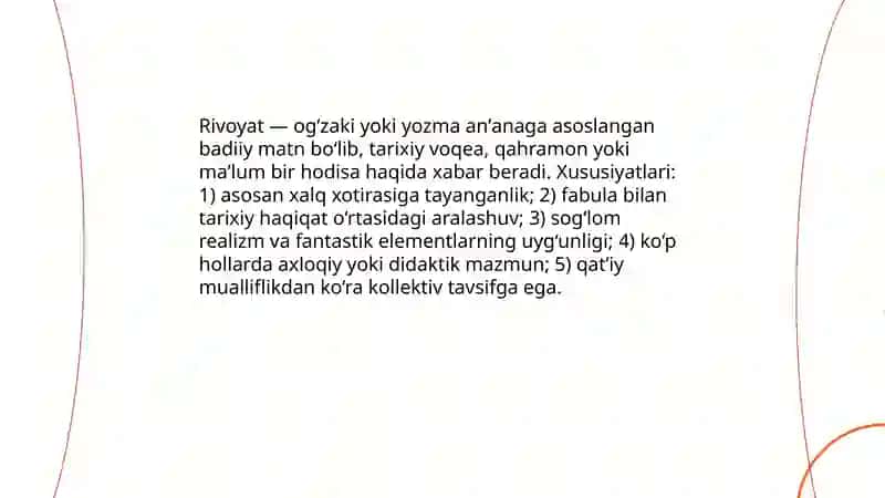 Rivoyatlar tahlili 3