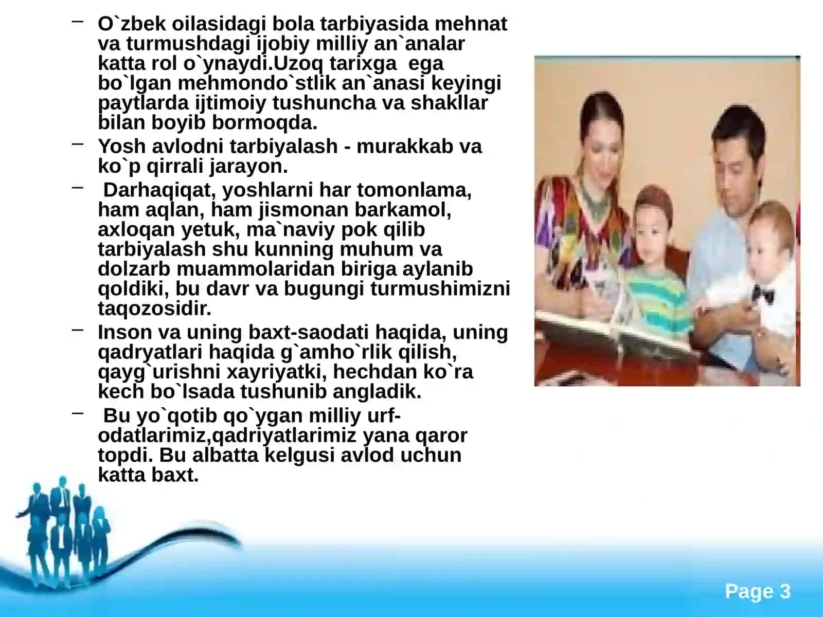 BOLA TARBIYASIDA OILANING ROLI 3