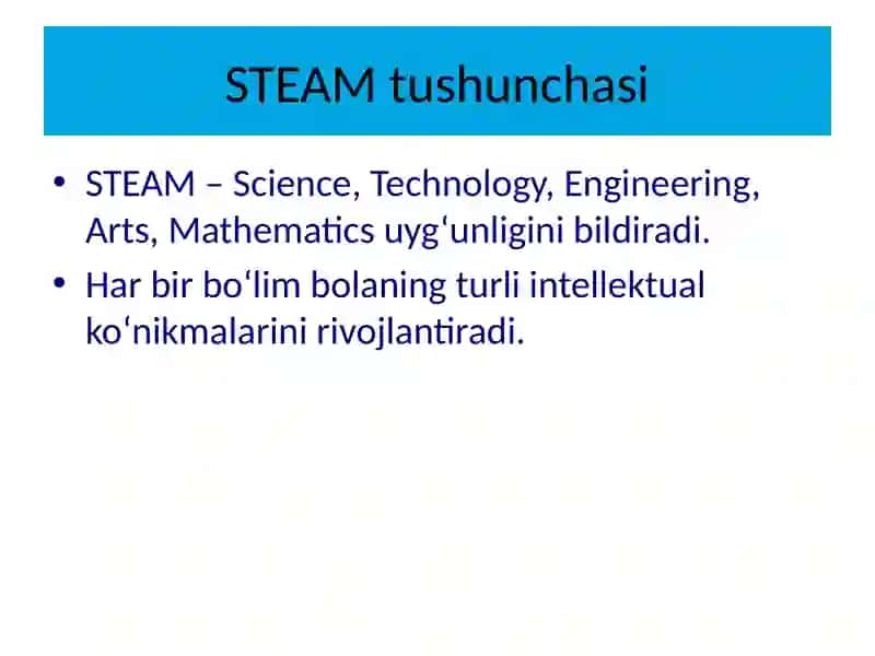 Boshlang'ichsinflarda STEAM ta'limi 3
