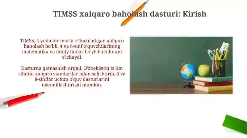 TIMSS xalqaro baholash dasturi 3