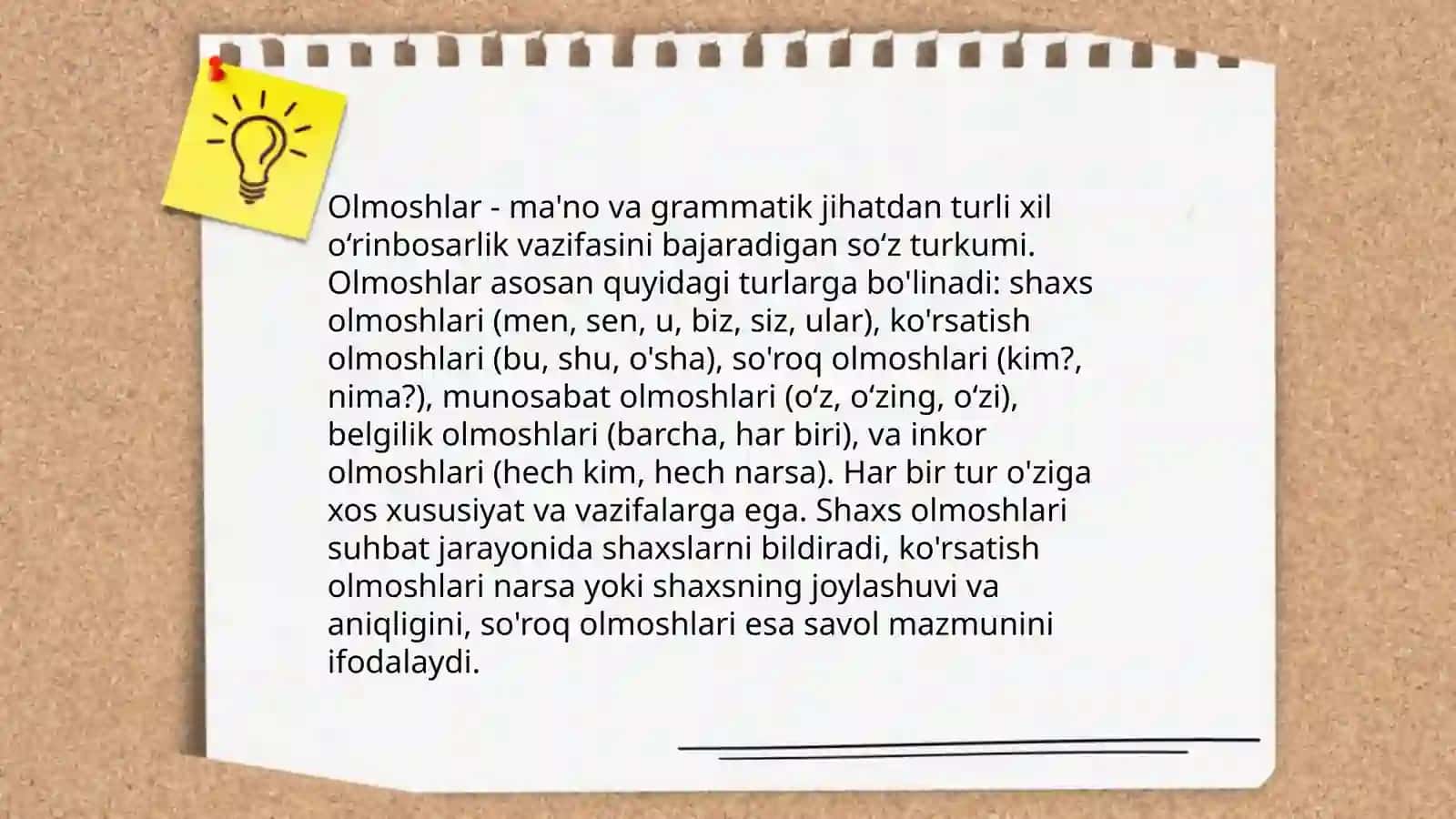 Olmosh so‘z turkumi 3