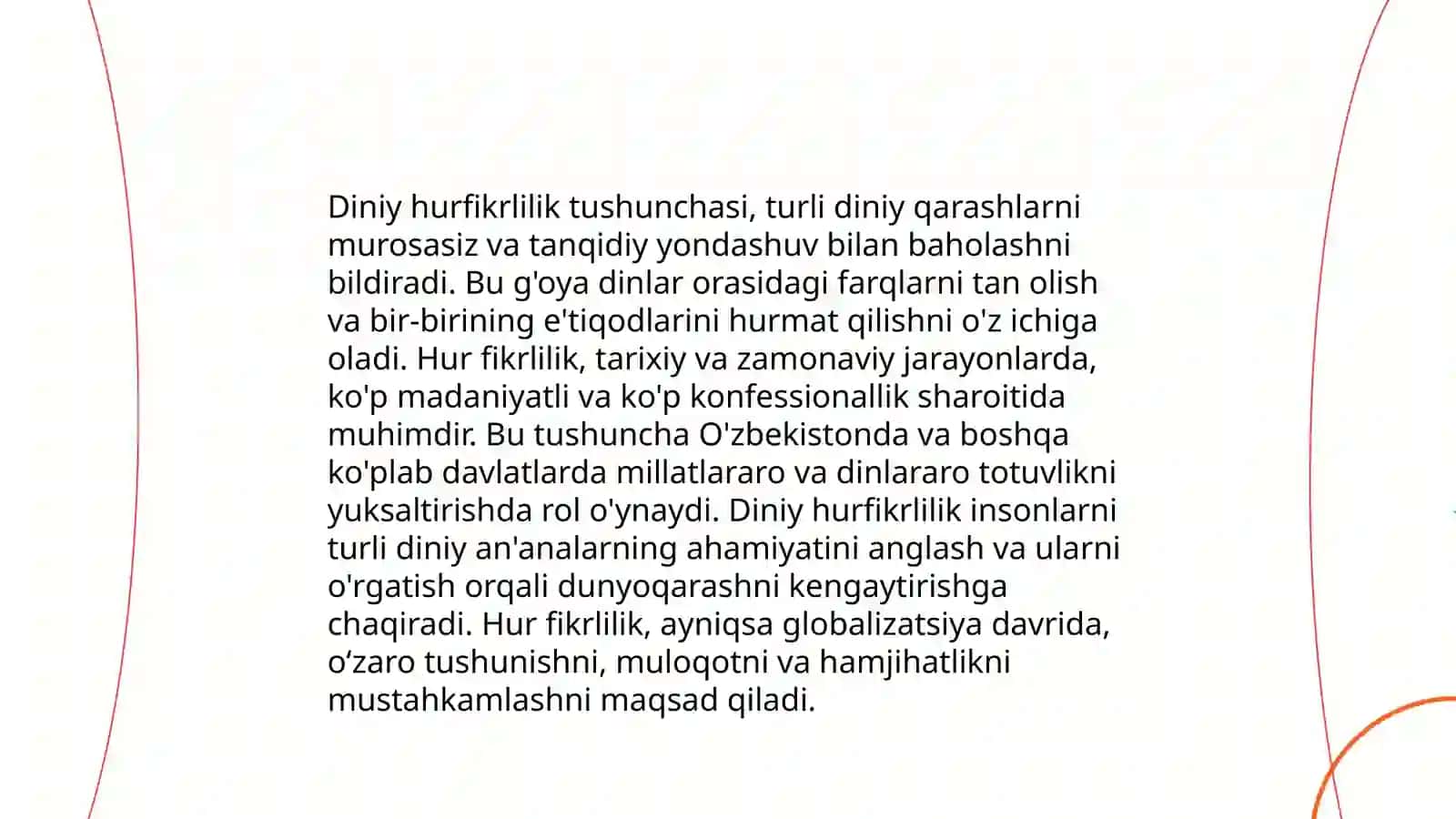 Din va hurfikirlilik 3