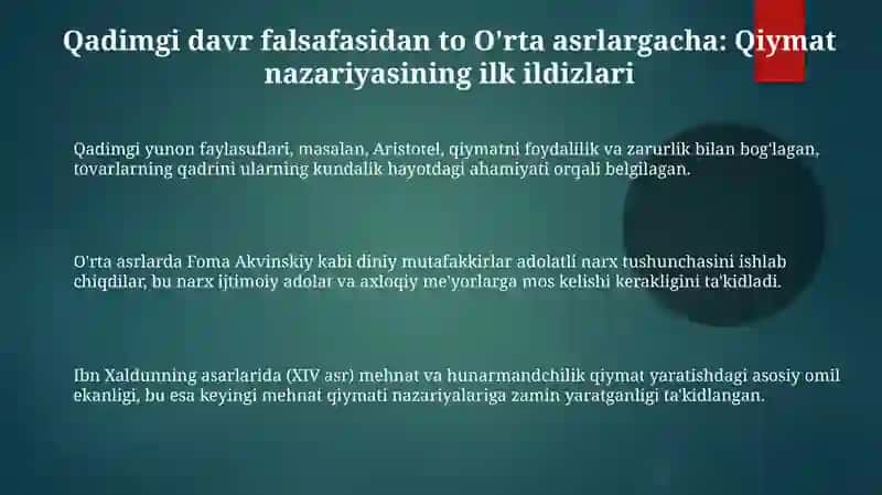 Qadriyat nazariyasining shakllanish tarixi 3