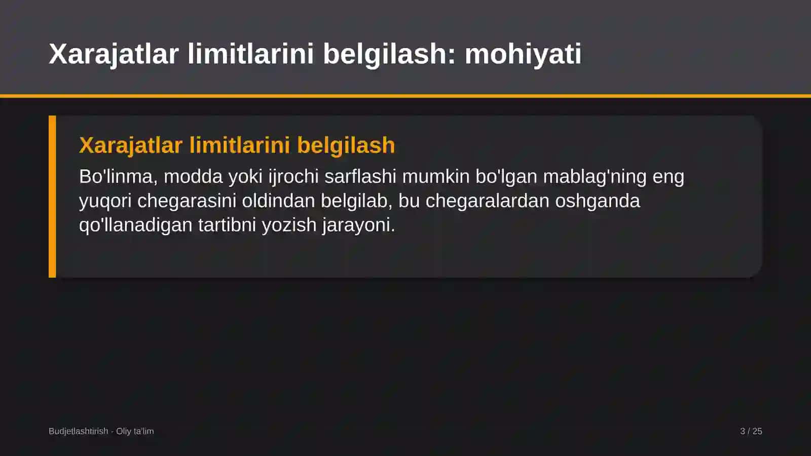 Kasb-hunar maktablarida xarajatlar limitlarini belgilash 3