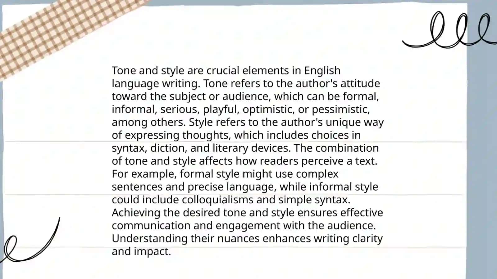 Academic writing vs. Informal writing (writing) 3